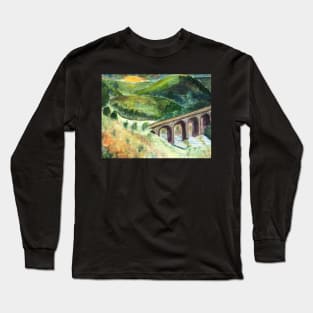 Monsall Viaduct View Long Sleeve T-Shirt